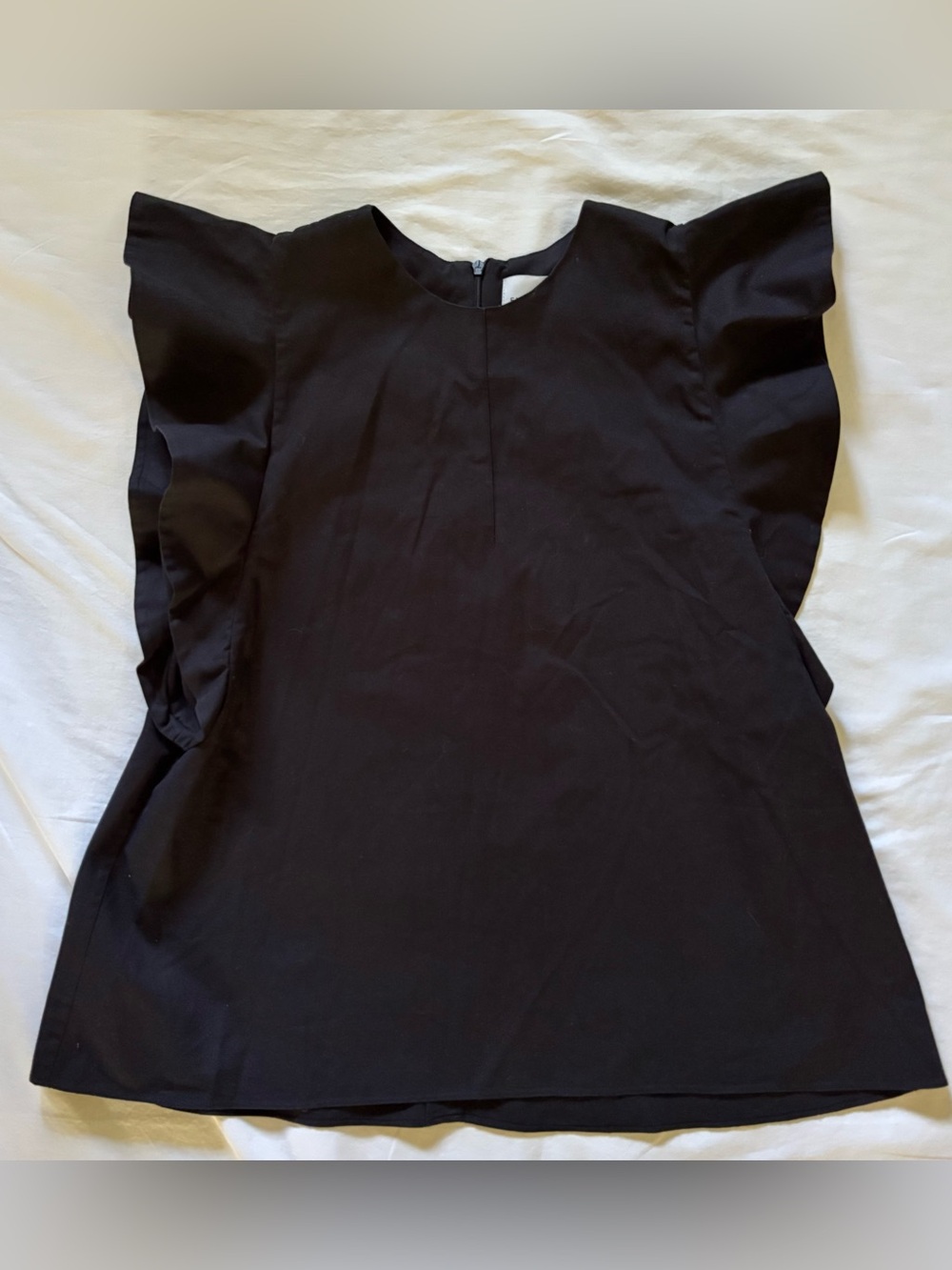 Fabiana Pigna Top With Ruffle Flutter Sleeves. Size Small
